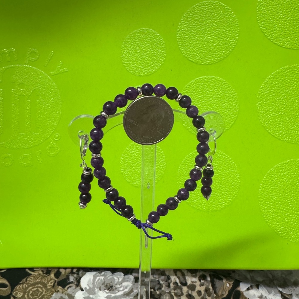 Purple Beaded Bracelet